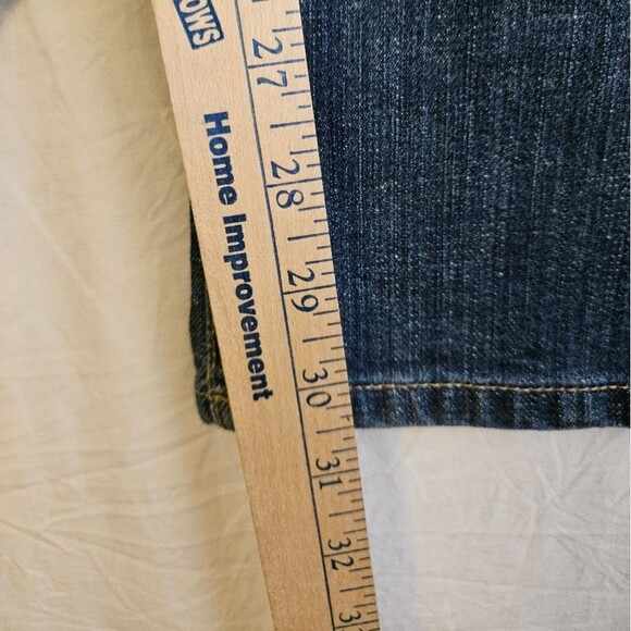 Gap Jeans Women’s 12R (34x30.5) Blue Curvy Flare Mid Rise Denim Boho Western GUC - Picture 4 of 9